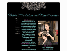 Tablet Screenshot of bellamiasalonandretail.com